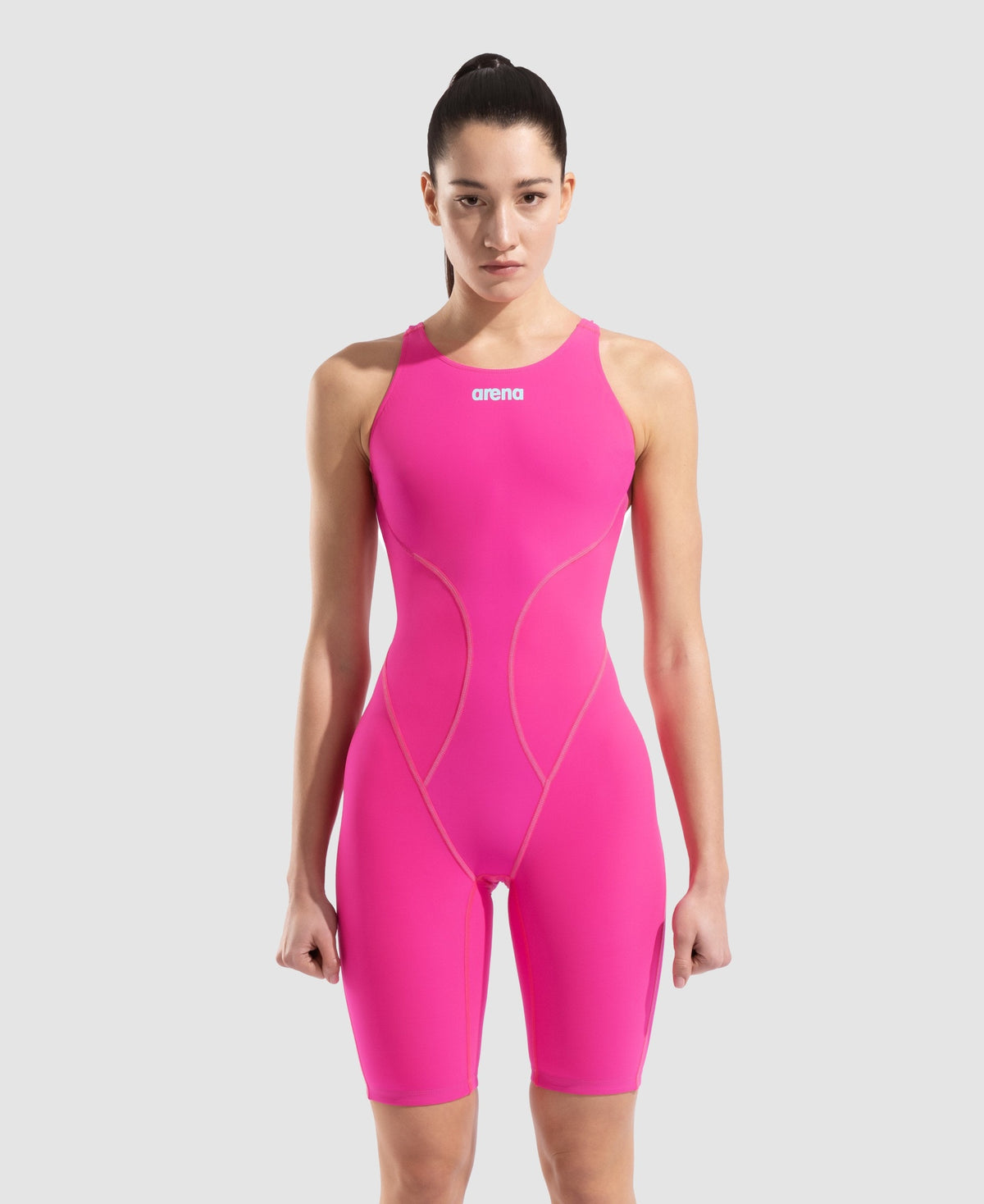 arena Powerskin Impulso Shocking Pink Limited Edition Open Back