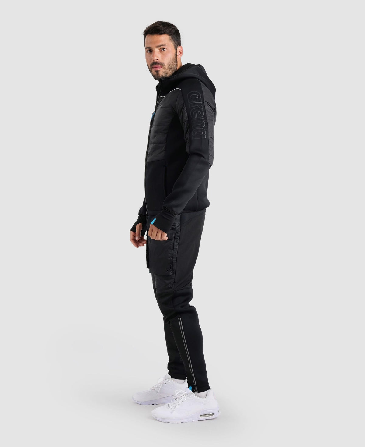 arena Team Half-Quilted Hooded Jacket