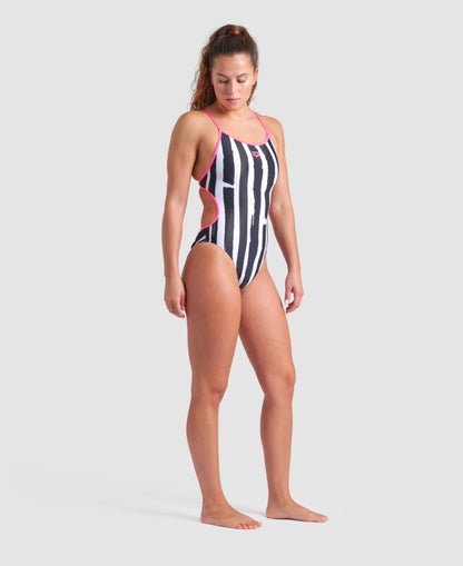 arena Painters Stripe Lace Back