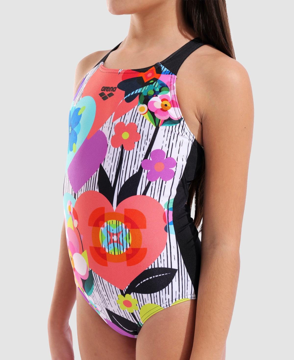 arena Roses V Back One Piece