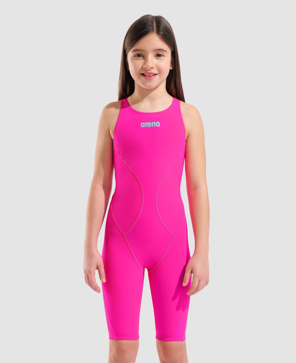 arena Powerskin Impulso Shocking Pink Limited Edition Open Back Jr