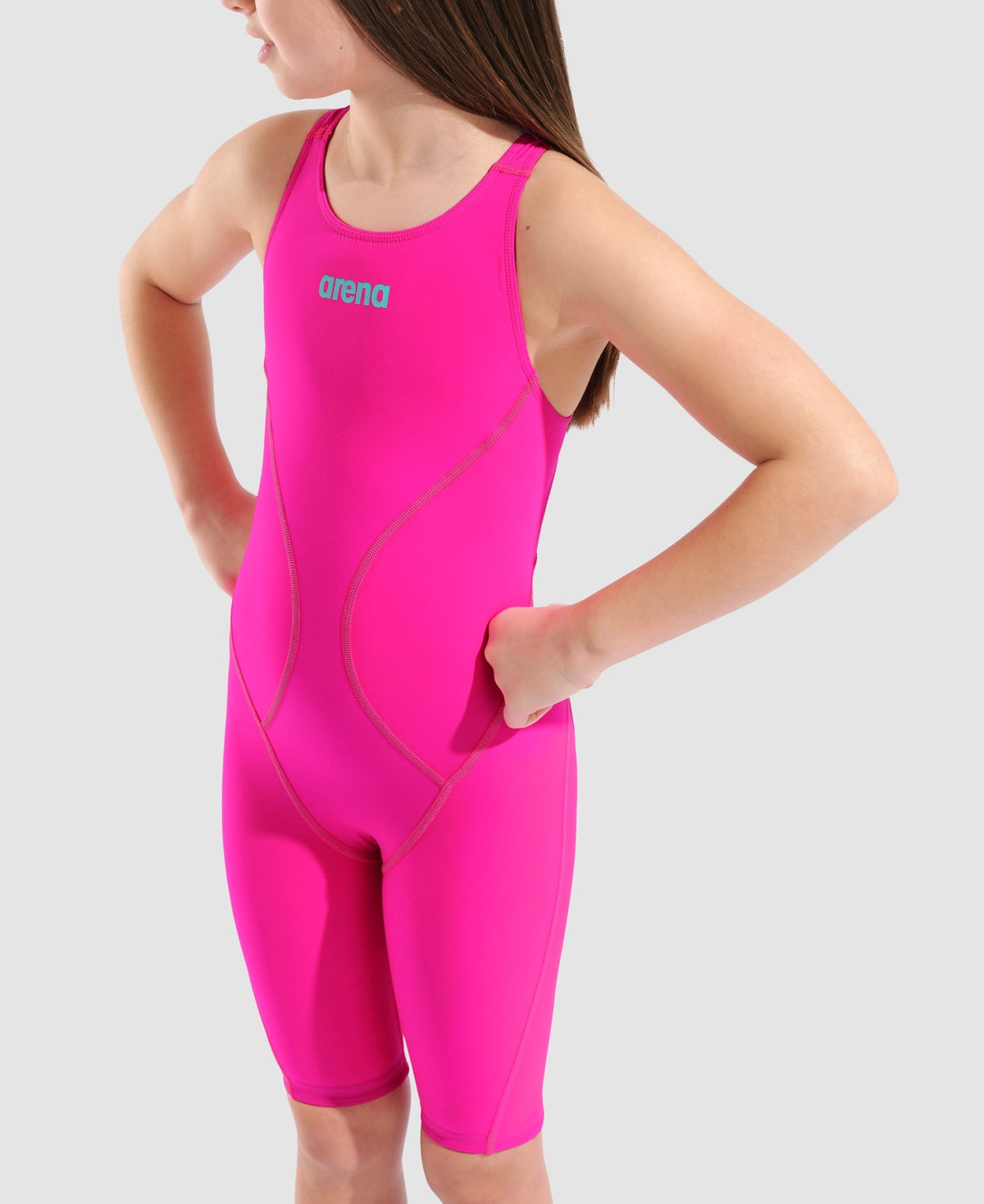 arena Powerskin Impulso Shocking Pink Limited Edition Open Back Jr