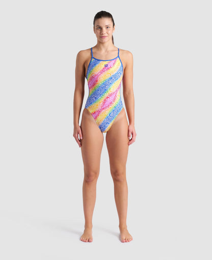 arena Let It Beat Lace Back One Piece